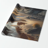 Sunset Shore Cadeaupapier (Uitgerold)