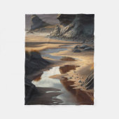Sunset Shore Fleece Deken (Voorkant)