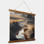 Sunset Shore Hangend Wandkleed (Gebogen)