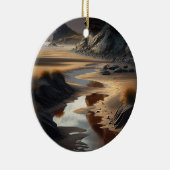 Sunset Shore Keramisch Ornament (Rechts)