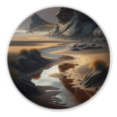 Sunset Shore Keramische Knop (Voorkant)