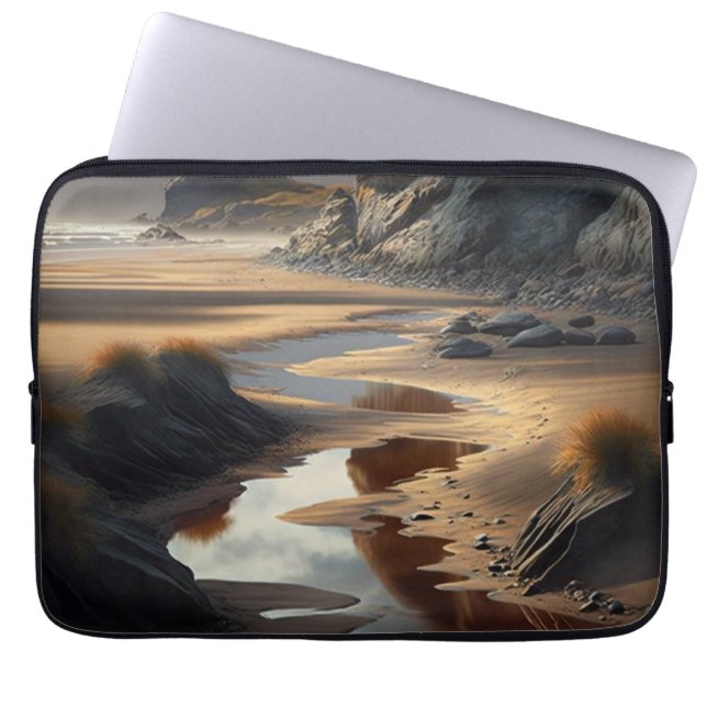Sunset Shore Laptop Sleeve (Voorkant)