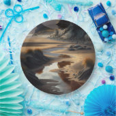 Sunset Shore Papieren Bordje (Feest)