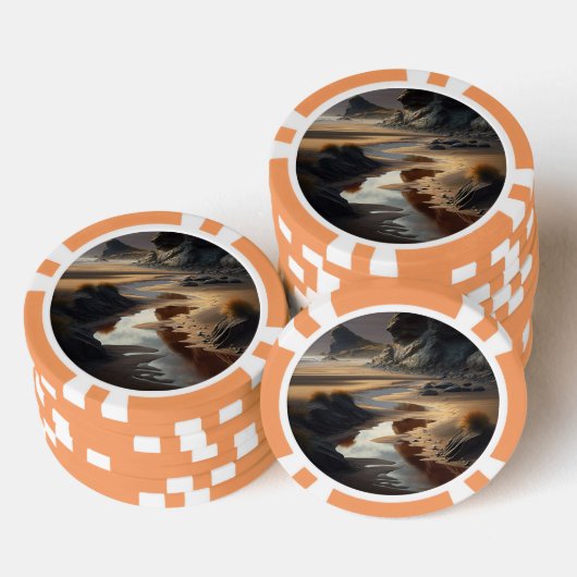 Sunset Shore Poker Chips (Opstapeling)