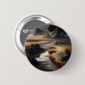 Sunset Shore Ronde Button 5,7 Cm (Voorkant /achterkant)