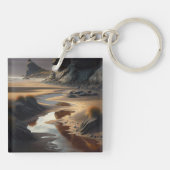 Sunset Shore Sleutelhanger (Achterkant)