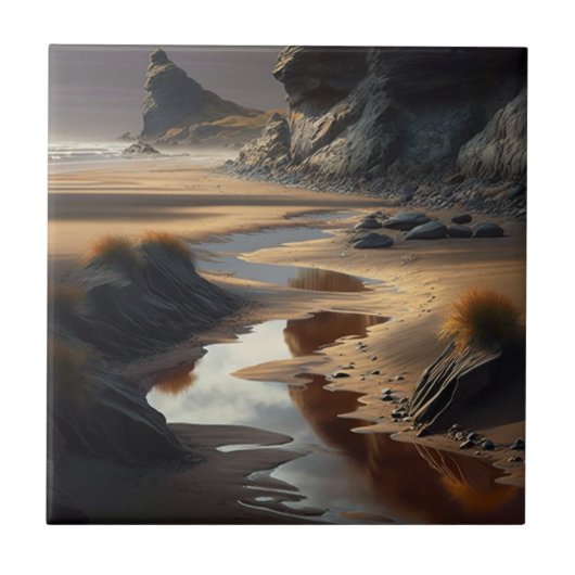 Sunset Shore Tegeltje (Voorkant)