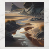 Sunset Shore Wijn Etiket (Enkel label)