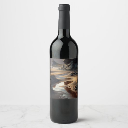 Sunset Shore Wijn Etiket (Voorkant)