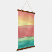 Sunset Shores Abstract Hangend Wandkleed (Gebogen)