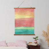 Sunset Shores Abstract Hangend Wandkleed (Slaapkamer)