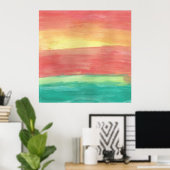 Sunset Shores Abstracte Art Poster (Thuiskantoor)