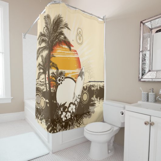 Sunset - Shower Curtain Douchegordijn (In situ)
