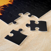 Sunset silhouet legpuzzel (Zijkant)