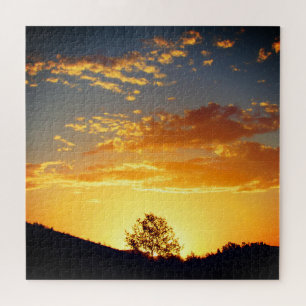 Sunset silhouet legpuzzel