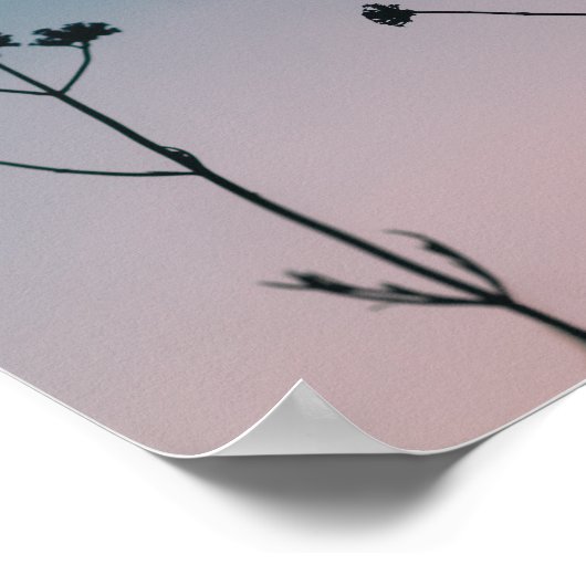 Sunset silhouet poster (Hoek)