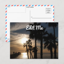  Sunset Silhouette Briefkaart