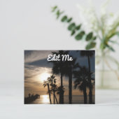  Sunset Silhouette Briefkaart (Staand voorkant)