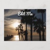  Sunset Silhouette Briefkaart (Voorkant)