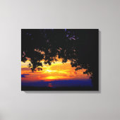 Sunset Silhouette Canvas Afdruk (Voorkant)