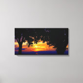 Sunset Silhouette Canvas Afdruk (Voorkant)