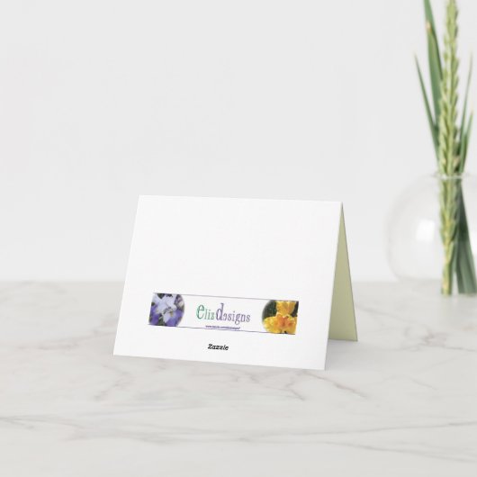 Sunset Silhouette-felicitaties Kaart (Achterkant)