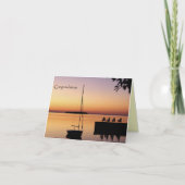 Sunset Silhouette-felicitaties Kaart (Voorkant)