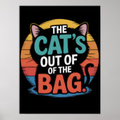 Sunset Silhouette Feline Secret Poster (Voorkant)