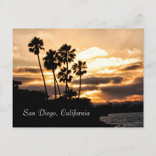 Sunset Silhouette in San Diego Briefkaart