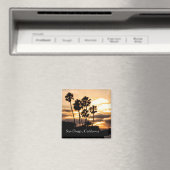 Sunset Silhouette in San Diego Magneet (Insitu (Vaatwasser))