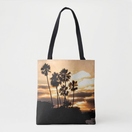 Sunset Silhouette in San Diego Tote Bag (Voorkant)