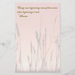 Sunset Silhouette Inspirerend Briefpapier