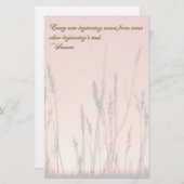 Sunset Silhouette Inspirerend Briefpapier (Voorkant / Achterkant)