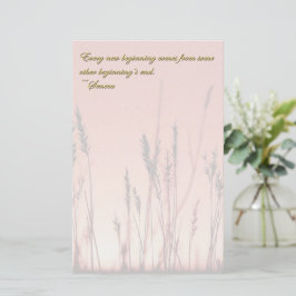 Sunset Silhouette Inspirerend Briefpapier