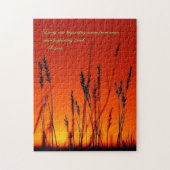 Sunset Silhouette Inspirerend Legpuzzel (Verticaal)