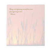 Sunset Silhouette Inspirerend Notitieblok (Voorkant)