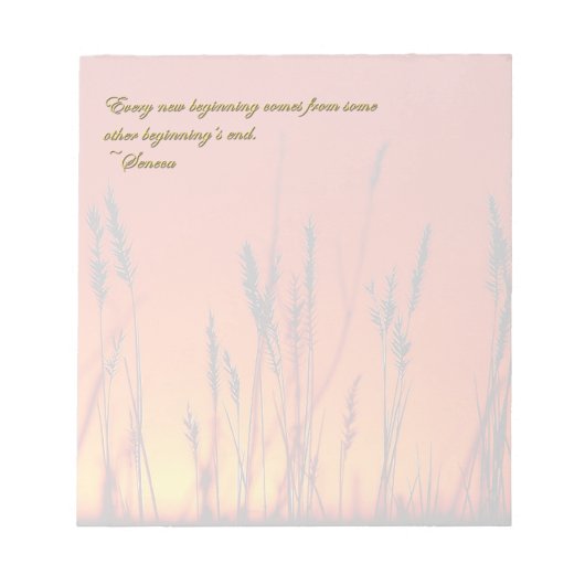 Sunset Silhouette Inspirerend Notitieblok (Voorkant)