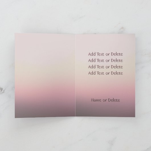 Sunset Silhouette Liefde, Vriendschap, Waardering Kaart (Binnen)