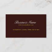 Sunset Silhouette Reflection Visitekaartje (Achterkant)