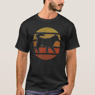 Sunset Silhouette  Retro Alaskan Malamute T-shirt