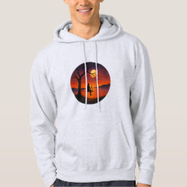 Sunset Silhouette Swing Art Adult Hoodie