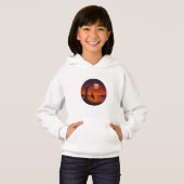 Sunset Silhouette Swing Art Kids’ Hoodie (Voorkant volledig)