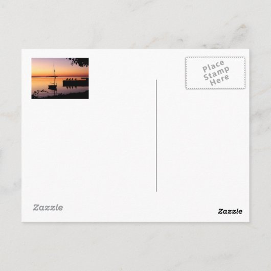 Sunset Silhouettes Briefkaart (Achterkant)