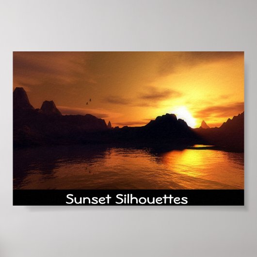Sunset Silhouettes Poster (Voorkant)