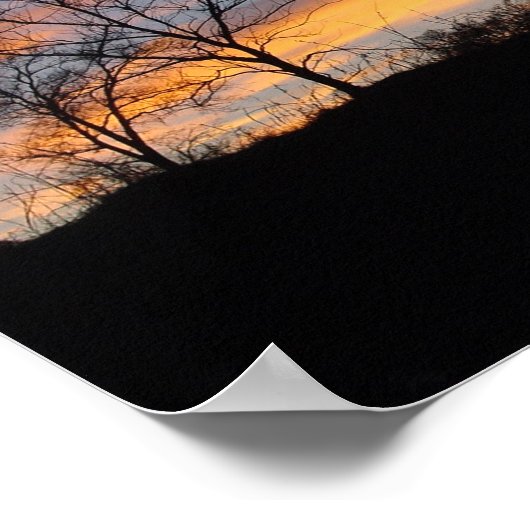 Sunset Sillouette Poster (Hoek)