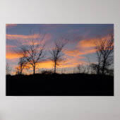 Sunset Sillouette Poster (Voorkant)