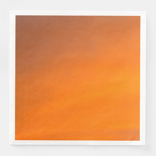 Sunset Sinaasappel Abstracte kunst Papier Diner se Servetten (Voorkant)
