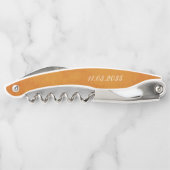 Sunset Sinaasappel Custom Wedding Bedankt Favors Kurkentrekker (Achterkant)