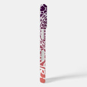 Sunset Sinaasappel en Violet Mandala Monogram Case-Mate iPhone Case (Achterkant / Rechts)