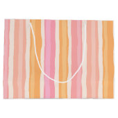 Sunset sinaasappel Gift Bag Groot Cadeauzakje (Achterkant)